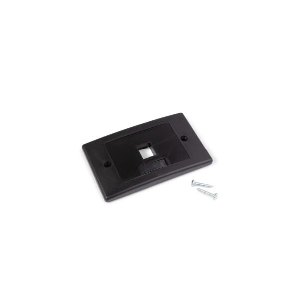 ORCA - Placca autoportante colore nero ad 1 posizione univ. (moq. 10 pz.)