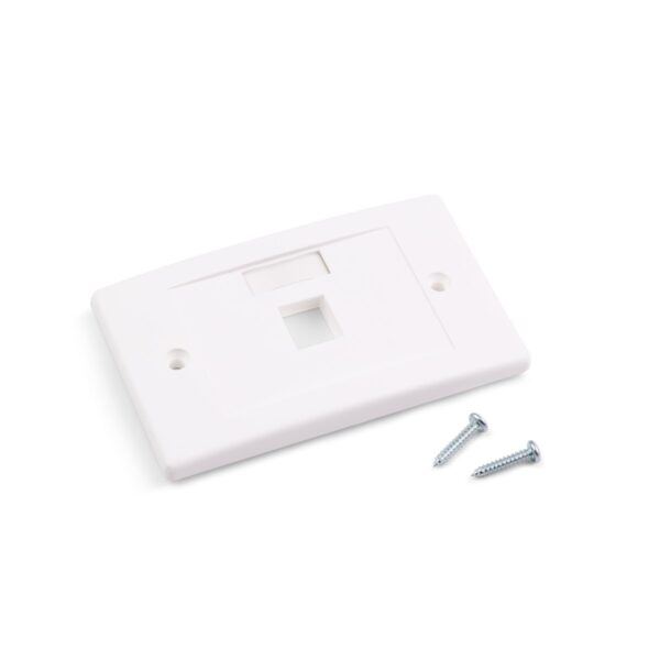 ORCA - Placca autoportante colore bianco ad 1 posizione univ. (moq. 10 pz.)