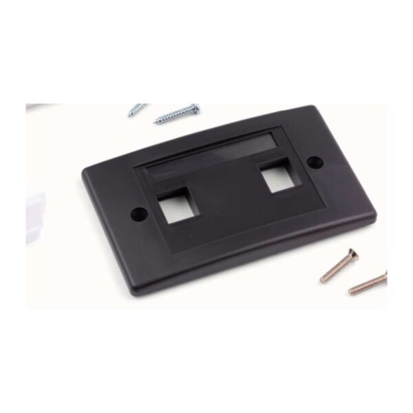 ORCA - Placca autoportante colore nero a 2 posizioni univ. (moq. 10 pz.)