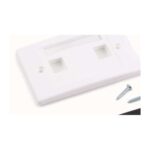 ORCA - Placca autoportante colore bianco a 2 posizioni univ. (moq. 10 pz.)