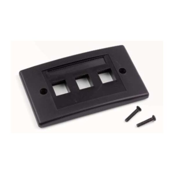 ORCA - Placca autoportante colore nero a 3 posizioni univ. (moq. 10 pz.)
