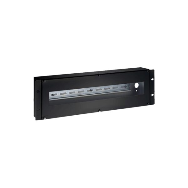 ORCA - modulo distribuzione elettrica 3U 19" - 482x123x133 senza bandella di terra - nero