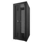 ORCA - MARLIN Server Rack, PFr dpbatt, PPo 1anta,gr80,pann lat sdopp,piedini,mont.A/P 19'' - 42U 800x1000,portata 2000Kg Nero