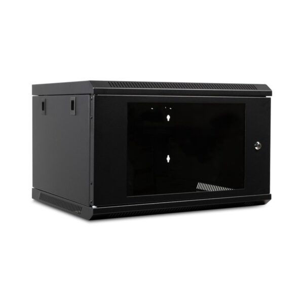 ORCA - Armadio a parete serie MARLIN, 540X450X6U Nero - Flat Pack- portata 60Kg