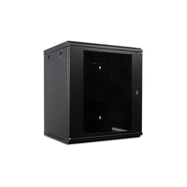 ORCA - Armadio a parete serie MARLIN, 540X450X12U Nero Assemblato - portata 60Kg