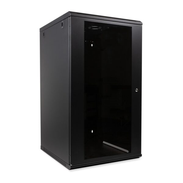 ORCA - Armadio a parete serie MARLIN, 540X600X12U Nero - Flat Pack- portata 60Kg