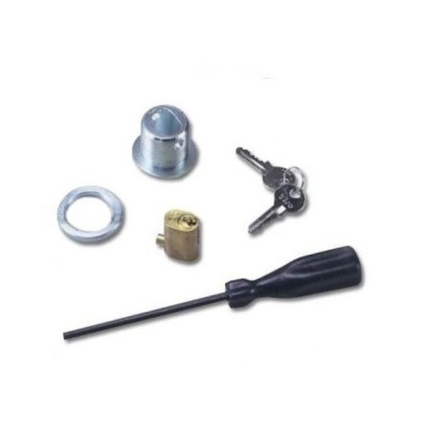 Kit per sblocco dall'esterno con nottolino a chiave (non utilizzabile con motori installati lateralmente)