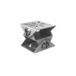 Adattatore per custodie regolazione su 3 assi 115x99x115 mm