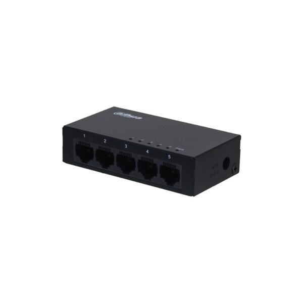 Switch unmanaged 5 porte Gigabit, case metallico
