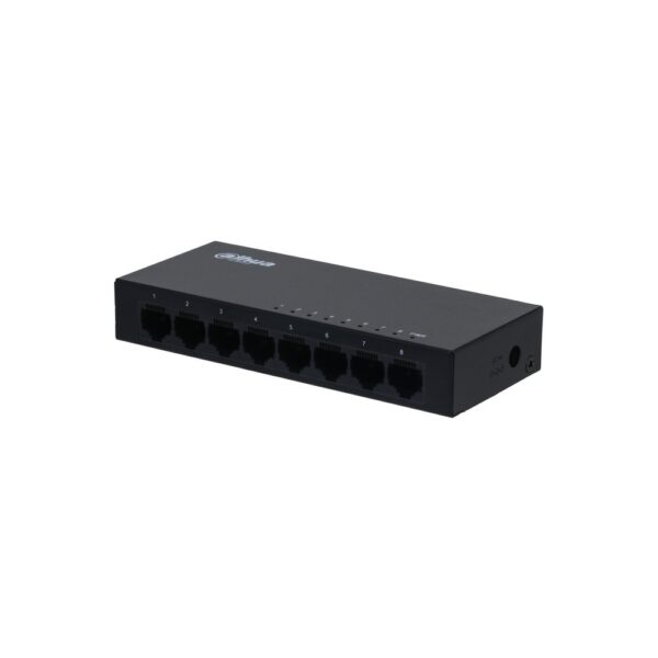 Switch unmanaged 8 porte Gigabit, case metallico