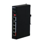 Extender PoE hardened 5 porte (4 PoE 90 W) DinR