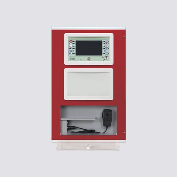Come PREVIDIA-VOX ma con cabinet di colore rosso RAL3001.