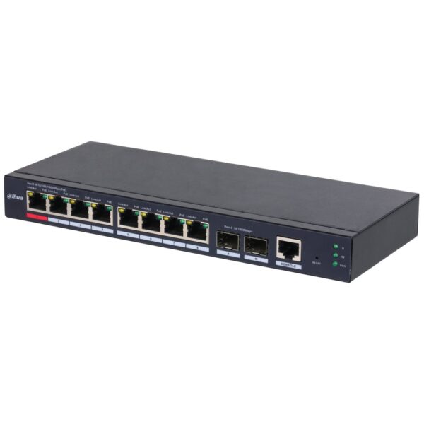 Switch managed 10 porte Gigabit (8 PoE <110 W)