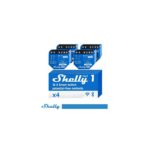 Shelly 1 Gen3 - Smart Relay contatto pulito 16A AC/DC WiFi/BT/Matter 4PACK. Colore blu