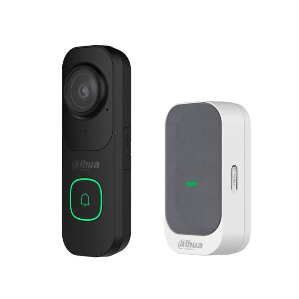 Kit VDP Wi-Fi con VTO nero e campanello