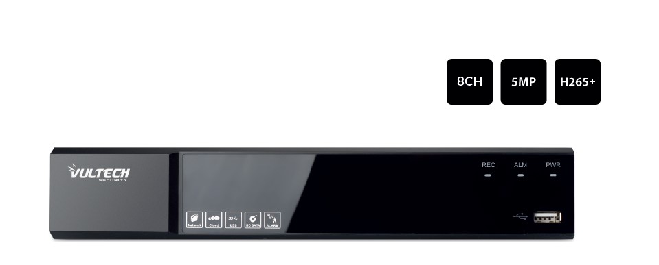 VS-NVR6508EVO-POE-5MP V1 -- 000 (50488) Network Video Recorder 8 Canali POE - 5MP- H265+ - immagine 1