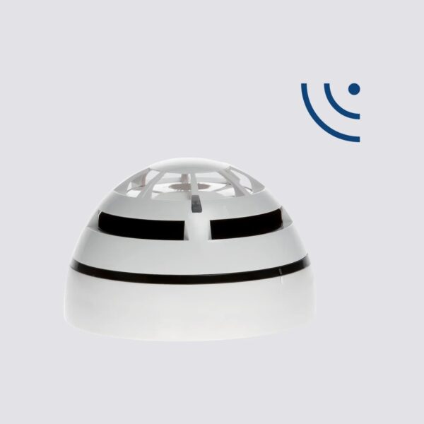 Rilevatore ottico di fumo e temperatura Wireless bi direzionale serie FireVibes.