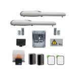 Kit per l'automazione di cancelli a battente con ante fino a 2 m,  montaggio esterno