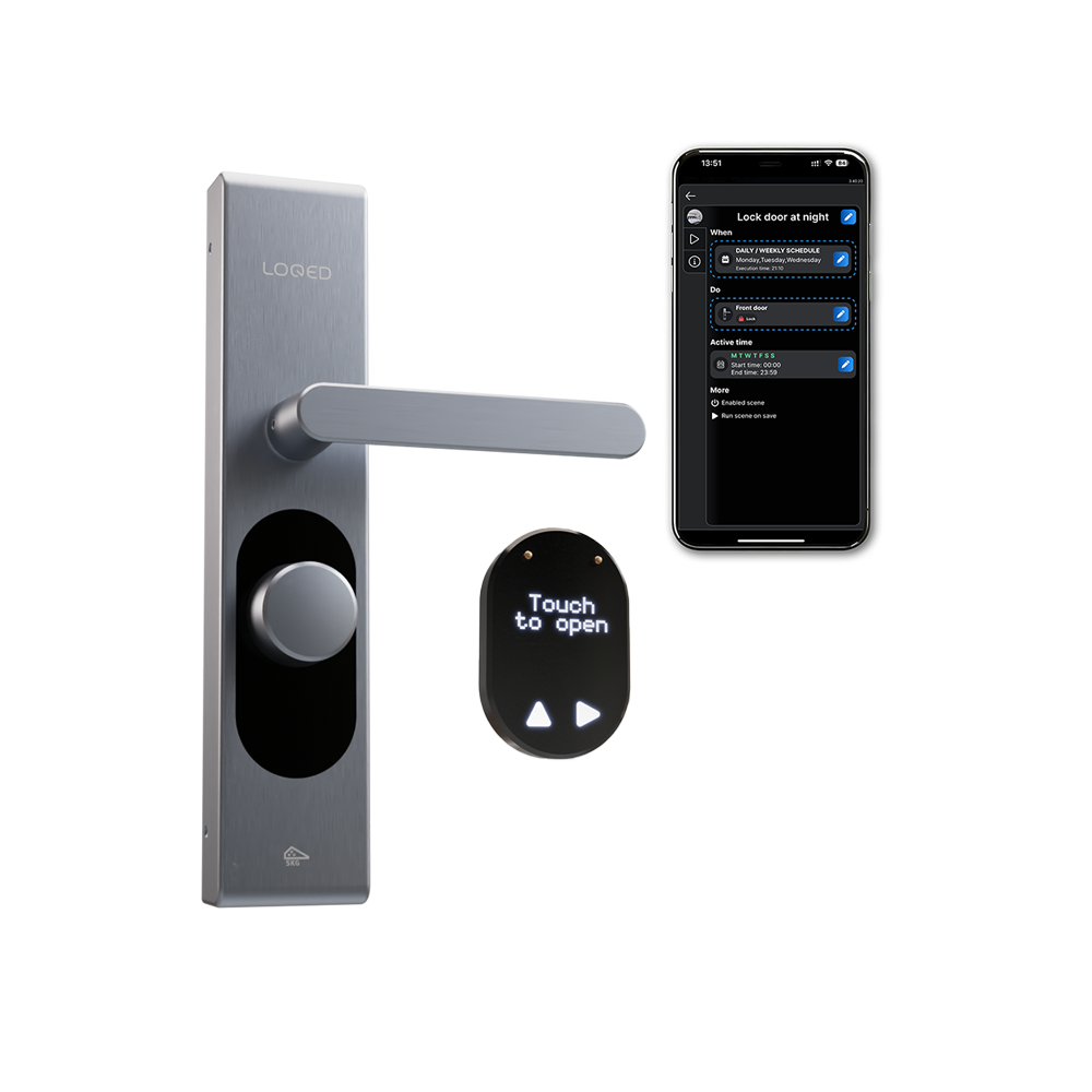 Loqed-silver-Main-image.png LOQED Smart Lock acciaio inox. Colore acciaio inox - immagine 1