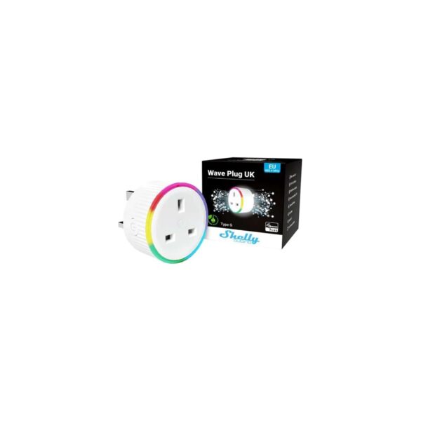 Shelly Wave Plug UK - Presa smart, 13A Z-Wave