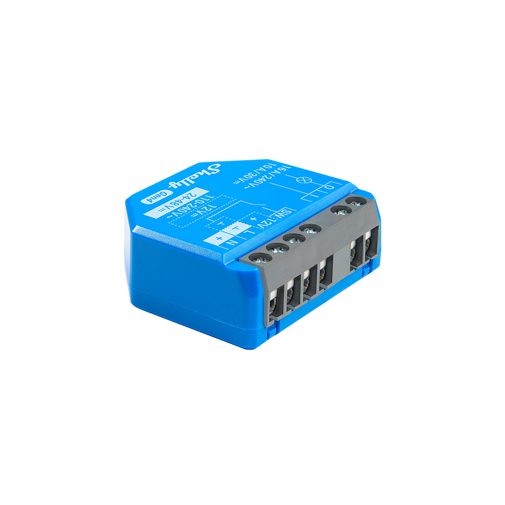 Shelly-1-Gen4-main-image.png Shelly 1 Gen4 - confezione da 4 pezzi, Misuratore di energia, Wi-Fi/Zigbee/BT/Matter - immagine 1
