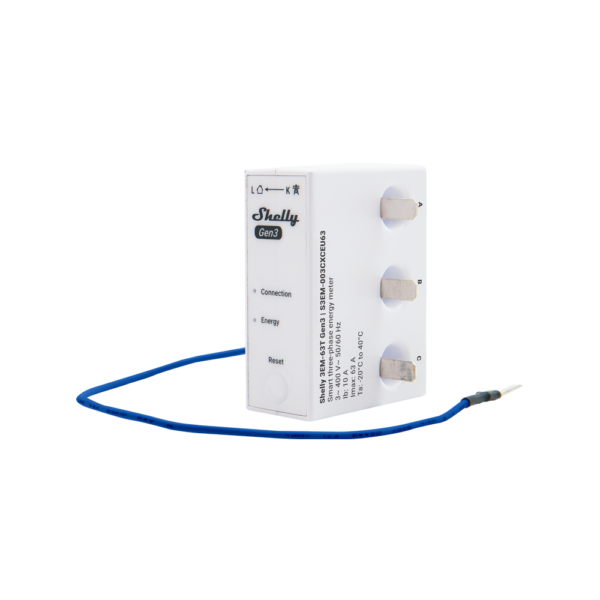 Shelly 3EM-63W Gen3 contatore trifase - PM guida DIN