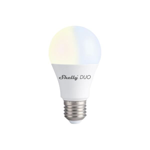 Shelly Duo E27 bianco regolabile Wi-Fi - Smart Dimmer, IP20