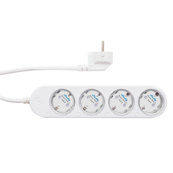 Shelly Power Strip 4 Gen4 Black Wi-Fi/BT + PM - Multipresa smart