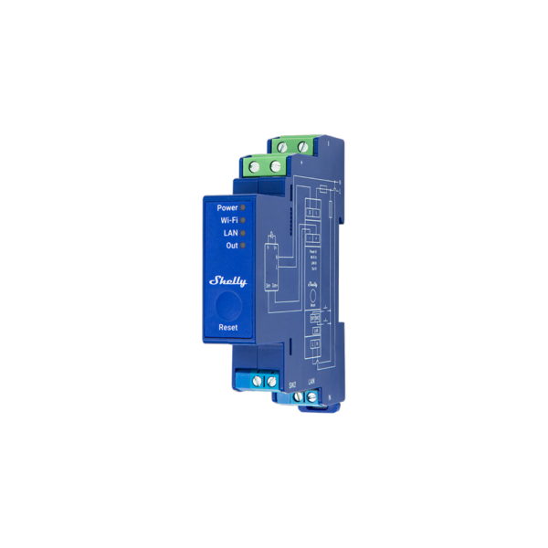 Shelly Pro Dimmer 0/1-10V PM - 16A LAN guida DIN