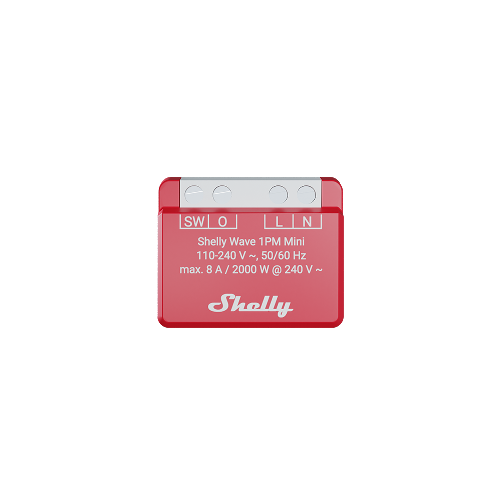 Shelly-Wave-1PM-EU-LR-main-image.png Shelly Wave 1PM Mini - versione Long Range, Misuratore di energia, 8A Z-Wave - immagine 1