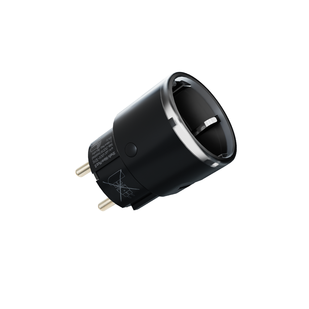 Shelly-Wave-Plug-S-EU-LR-black-main-image-1.png Shelly Wave Plug S - versione Long Range, Presa smart, 12A Z-Wave. Colore bianco - immagine 1