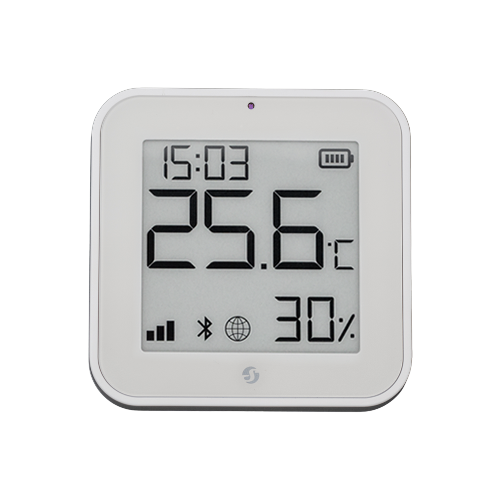 Shelly_BLU_H_T_ZB_White_EU_main.png Shelly BLU H&T Display ZB - Zigbee. Colore bianco - immagine 1