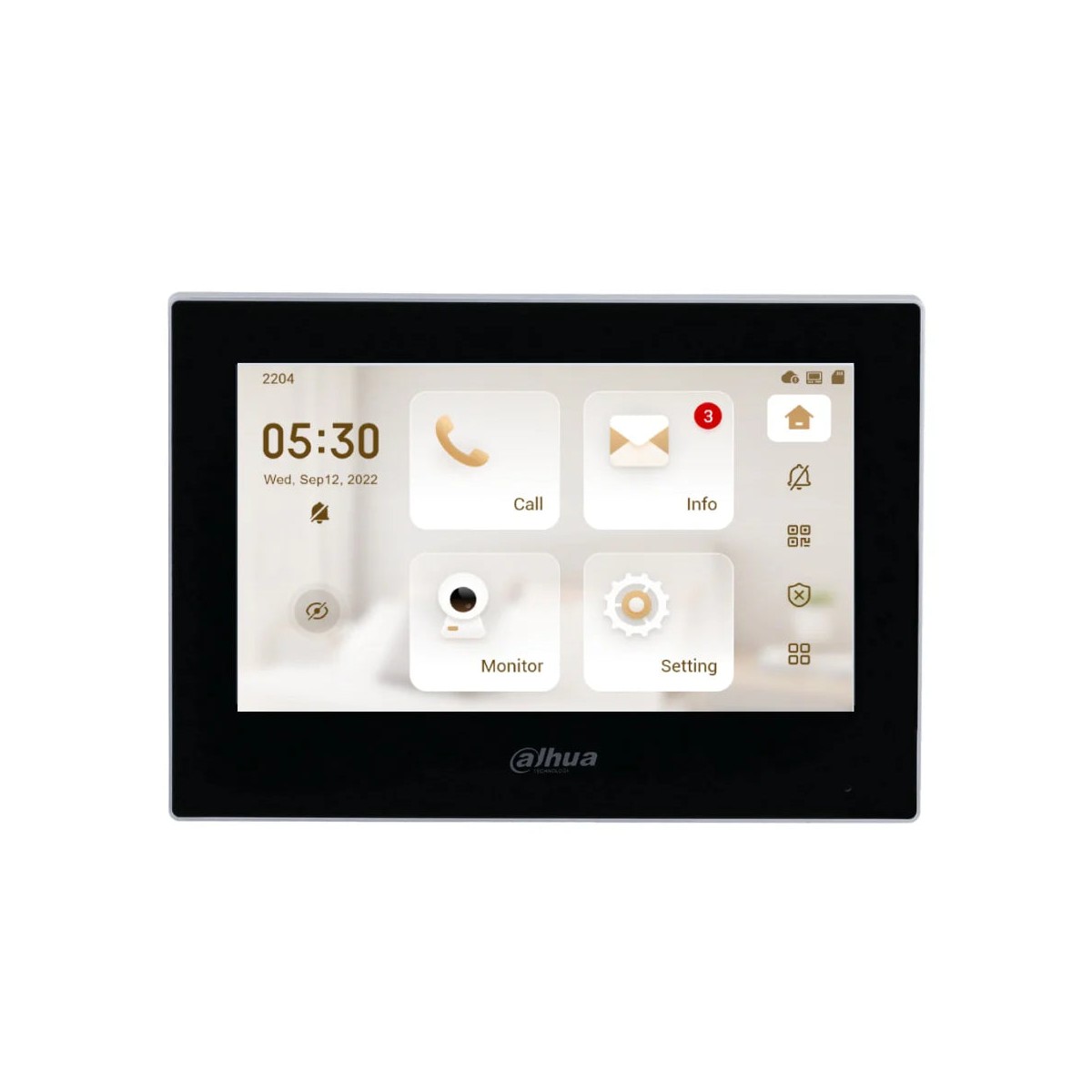 VTH2621G-P Monitor interno IP 7″ touch PoE, nero Monitor interno IP 7" touch PoE, nero