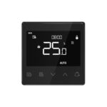 Termostato da incasso Warm-Control per valvole di riscaldamento Z-Wave, nero