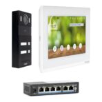 Kit videocitofonico IP bifamiliare 2 tasti