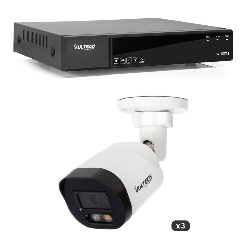 Kit videosorveglianza NVR 8ch + 3 Bullet IP 6MP ECO