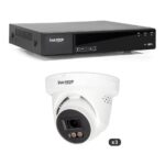 Kit videosorveglianza NVR 8ch + 3 Dome IP 4MP LITE AI-ISP