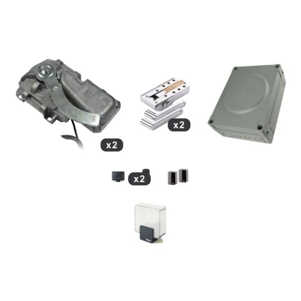 Kit Nice L-Fab 24HS interrato per cancelli a battente con ante fino a 4 m o 400 kg