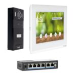 Kit videocitofonico IP monofamiliare 1 tasto