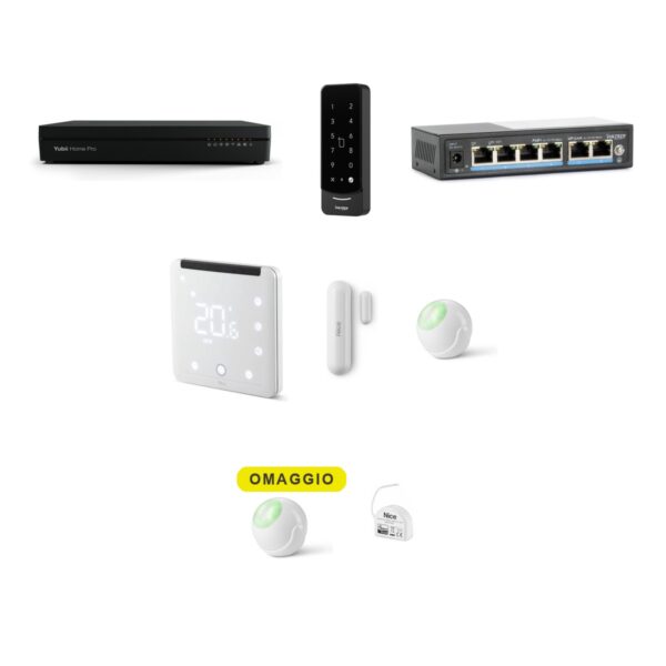 Pack B&B PRO Canale: Yubii Home Pro, tastierino accessi PoE e dispositivi Z-Wave per struttura ricettiva multi-camera
