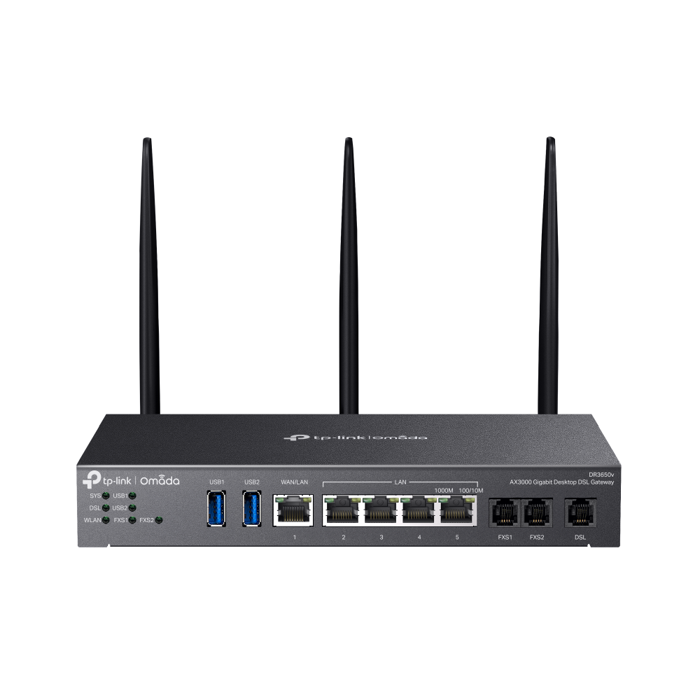 DR3650V-1 Omada Gateway DSL desktop Wi-Fi 6 AX3000 DR3650v - immagine 1