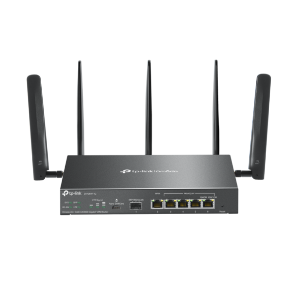 Omada Router VPN Gigabit Wi-Fi 6 AX3000 4G+ Cat6 ER706W-4G
