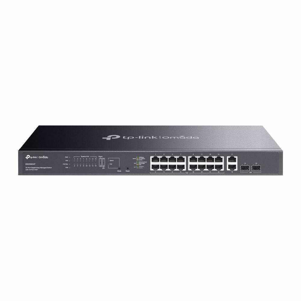 ES220GMP-1 Omada ES220GMP Switch Easy Managed 20 porte Gigabit con 16 porte PoE+ - immagine 1