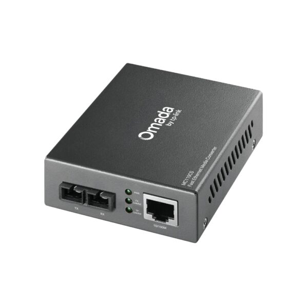 Media converter Fast Ethernet RJ45 / fibra monomodale SC 20 km