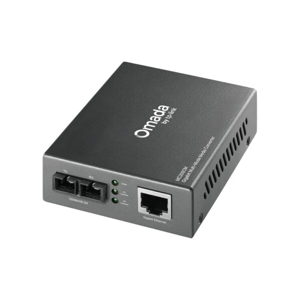 Media converter Gigabit RJ45 / fibra multimodale SC 550 m
