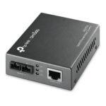 Media converter Gigabit RJ45 / fibra monomodale SC 20 km