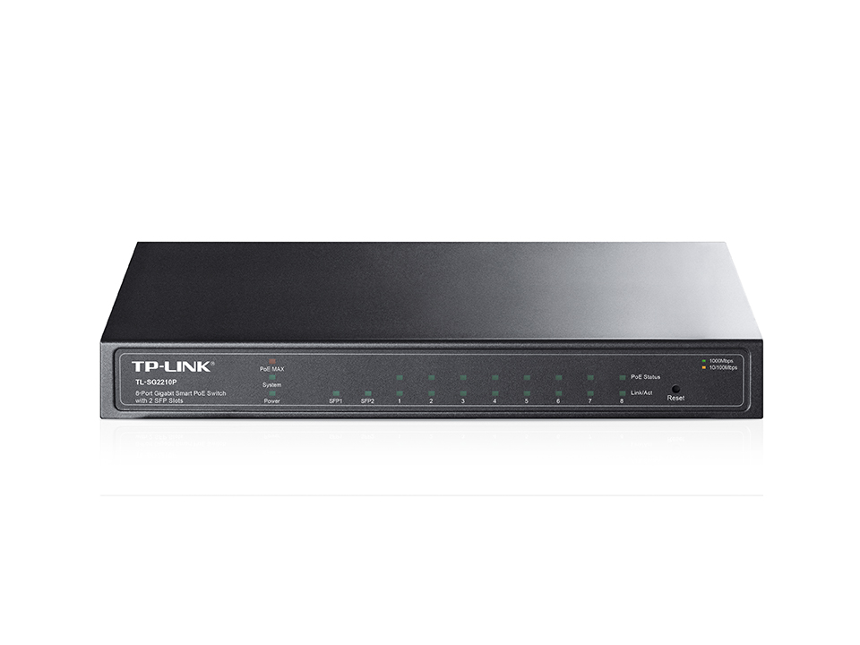 SG2210P-1 Omada Switch Smart Desktop con 8 Porte Gigabit PoE+ e 2 Slot SFP SG2210P - immagine 1