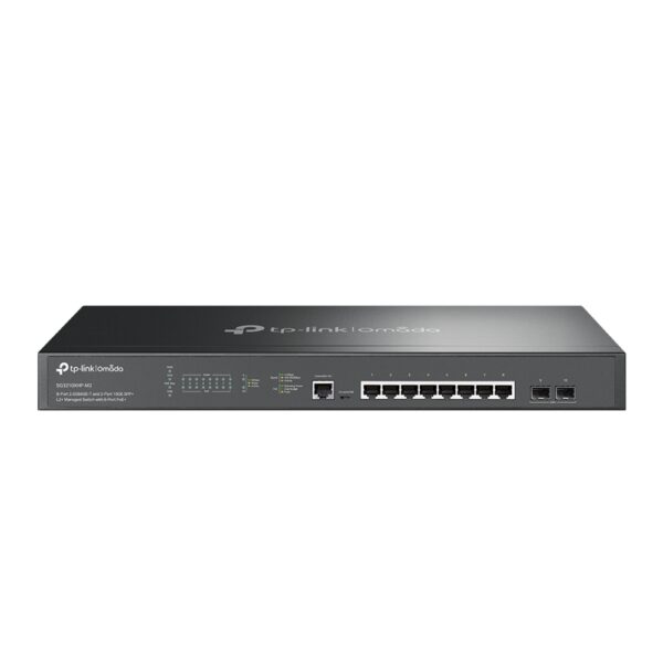 Omada Switch Managed L2+ con 8 Porte PoE+ 2.5G BASE-T e 2 Slot SFP+ 10GE SG3210XHP-M2