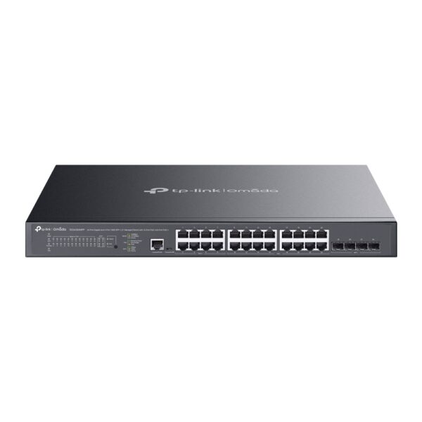 Omada Switch Managed con 24 Porte Gigabit e 4 Porte 10GE SFP+ L2+ con 16 porte PoE+ e 8 porte PoE++ SG3428XMPP
