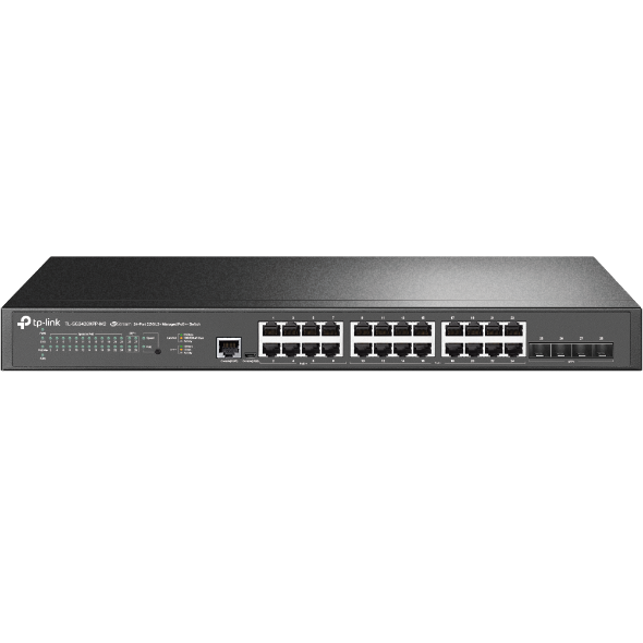 SG3428XPP-M2-1 Omada Switch Managed L2+ con 24 Porte 2.5GBASE-T e 4 slot SFP+ 10GE, 16 porte PoE+ e 8 porte PoE++ SG3428XPP-M2 - immagine 1
